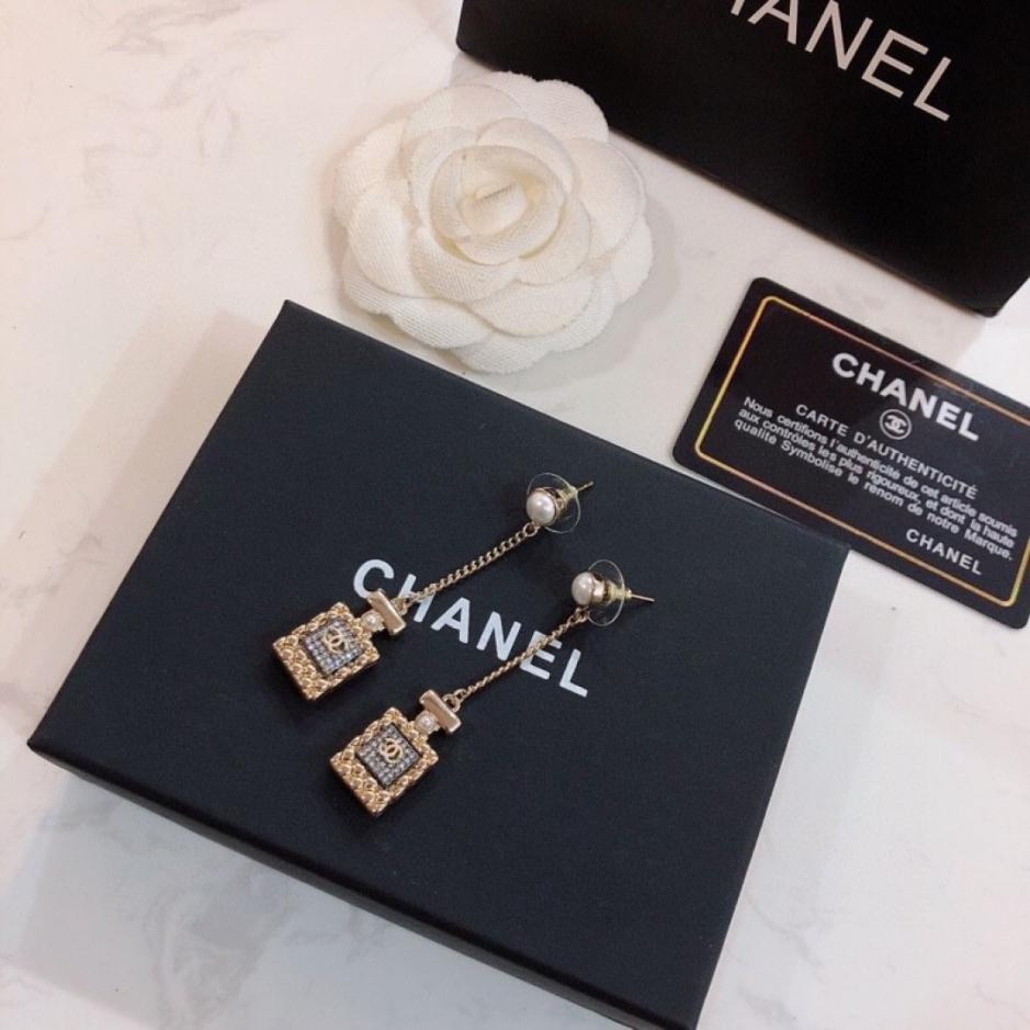réplica,joyas,joyería,1:1,replica,fake,lujo,barato réplica,joyas,joyería,1:1,replica,fake,lujo,barato Pendientes largos Chanel (ROWOM)