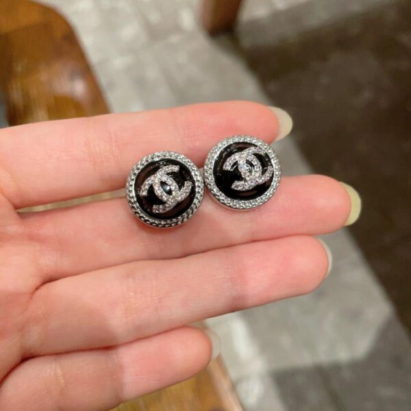 réplica,joyas,joyería,1:1,replica,fake,lujo,barato Pendientes vintage de doble C de Chanel, réplica original del logotipo (2TSAB)