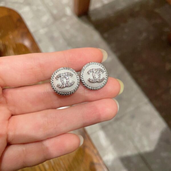 réplica,joyas,joyería,1:1,replica,fake,lujo,barato Pendientes vintage de doble C de Chanel, réplica original del logotipo (6YF38)
