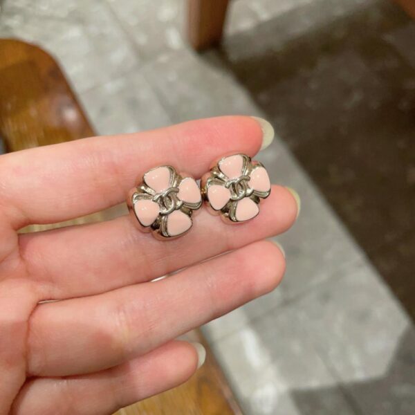 réplica,joyas,joyería,1:1,replica,fake,lujo,barato Pendientes vintage de doble C de Chanel, réplica original del logotipo (EV3Z0)