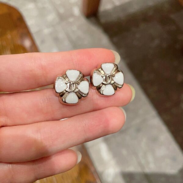réplica,joyas,joyería,1:1,replica,fake,lujo,barato Pendientes vintage de doble C de Chanel, réplica original del logotipo (FSC5Y)