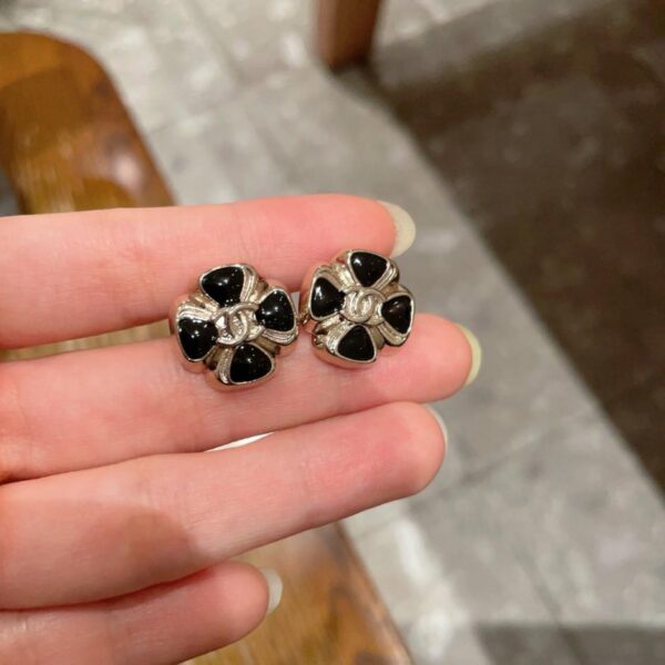 réplica,joyas,joyería,1:1,replica,fake,lujo,barato Pendientes vintage de doble C de Chanel, réplica original del logotipo (HVU4F)