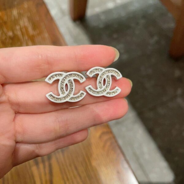 réplica,joyas,joyería,1:1,replica,fake,lujo,barato Pendientes vintage de doble C de Chanel, réplica original del logotipo (IQVB3)