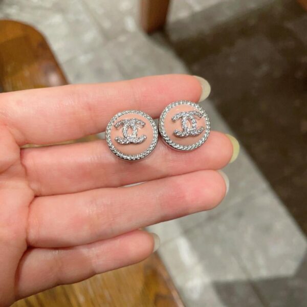 réplica,joyas,joyería,1:1,replica,fake,lujo,barato Pendientes vintage de doble C de Chanel, réplica original del logotipo (KW81K)
