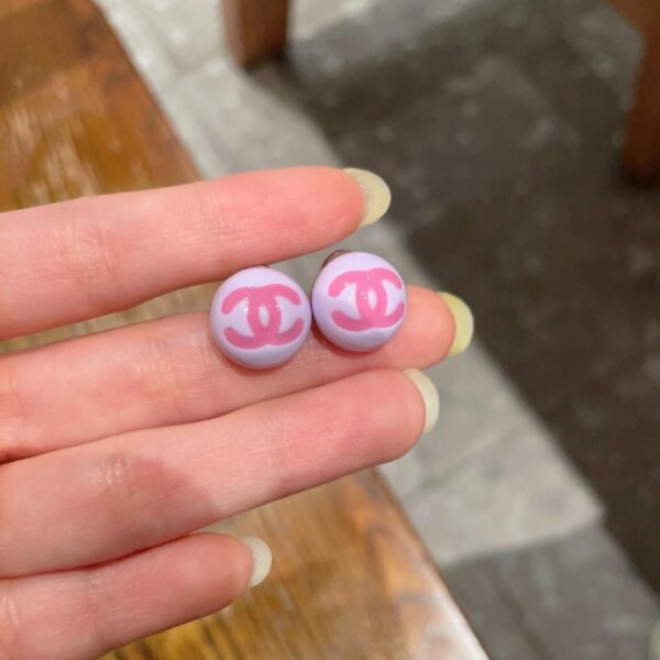 réplica,joyas,joyería,1:1,replica,fake,lujo,barato Pendientes vintage de doble C de Chanel, réplica original del logotipo (69ZJK)