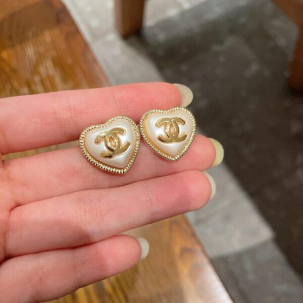 réplica,joyas,joyería,1:1,replica,fake,lujo,barato Pendientes vintage de doble C de Chanel, réplica original del logotipo (9QR57)