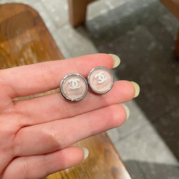 réplica,joyas,joyería,1:1,replica,fake,lujo,barato Pendientes vintage de doble C de Chanel, réplica original del logotipo (S8ESF)