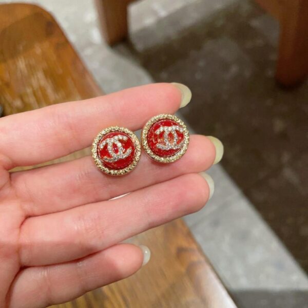 réplica,joyas,joyería,1:1,replica,fake,lujo,barato Pendientes Chanel Doble C de segunda mano (XITKH)