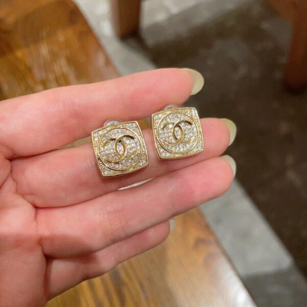 réplica,joyas,joyería,1:1,replica,fake,lujo,barato Pendientes Chanel Doble C de segunda mano (ZZXKS)