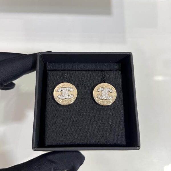 réplica,joyas,joyería,1:1,replica,fake,lujo,barato Broche cuadrado con doble C de diamantes huecos y diamantes Chanel 25P (ALSJ1)