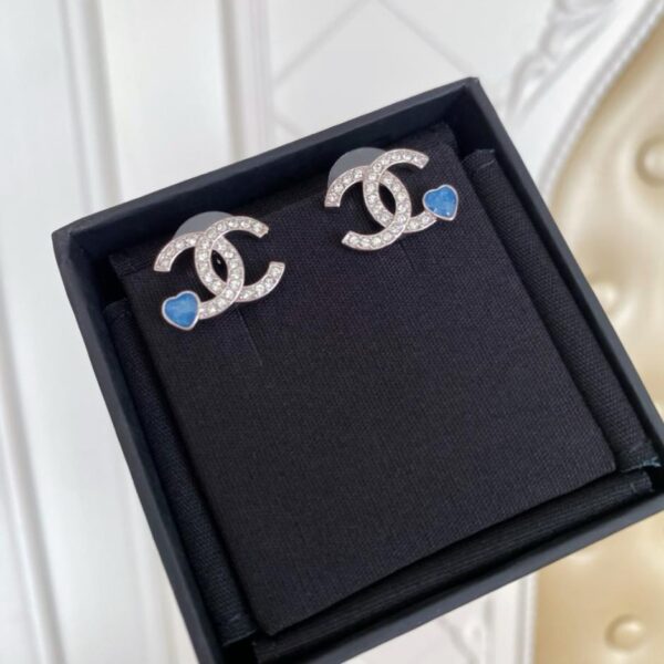 réplica,joyas,joyería,1:1,replica,fake,lujo,barato Pendientes Chanel de trébol de cuatro hojas con esmalte blanco (4EMNC)