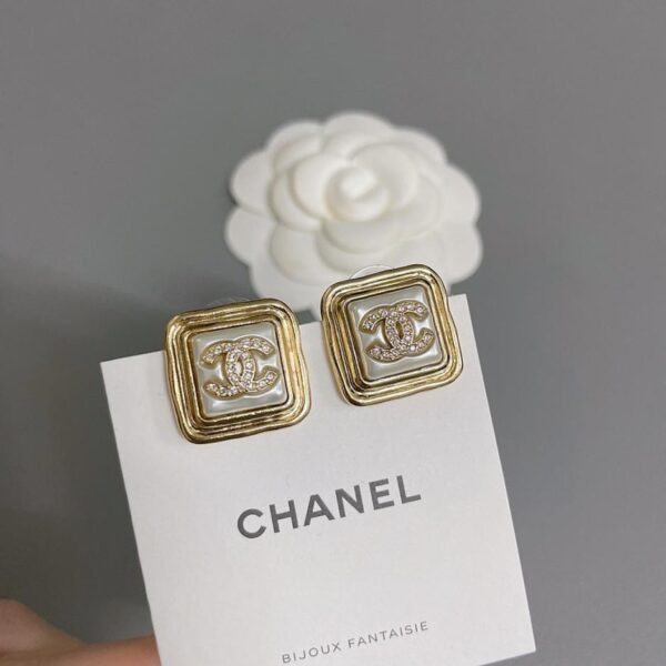 réplica,joyas,joyería,1:1,replica,fake,lujo,barato Pendientes con el nuevo frasco de perfume de Chanel 22 (R69U4)