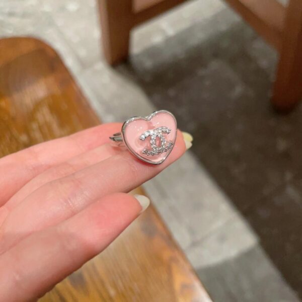 réplica,joyas,joyería,1:1,replica,fake,lujo,barato Anillo doble C de Chanel FC63E)
