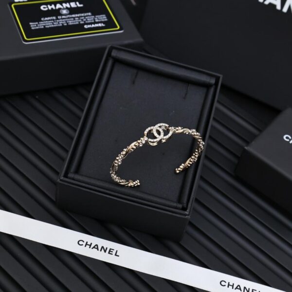 réplica,joyas,joyería,1:1,replica,fake,lujo,barato Collar Chanel 25s con plumas ovaladas y diamantes (LYOWL)