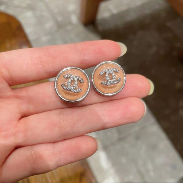 réplica,joyas,joyería,1:1,replica,fake,lujo,barato Pendientes vintage de doble C de Chanel, réplica original del logotipo (62E5K)