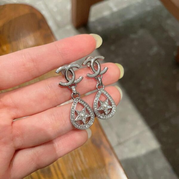 réplica,joyas,joyería,1:1,replica,fake,lujo,barato Pendientes vintage de doble C de Chanel, réplica original del logotipo (I3GOJ)