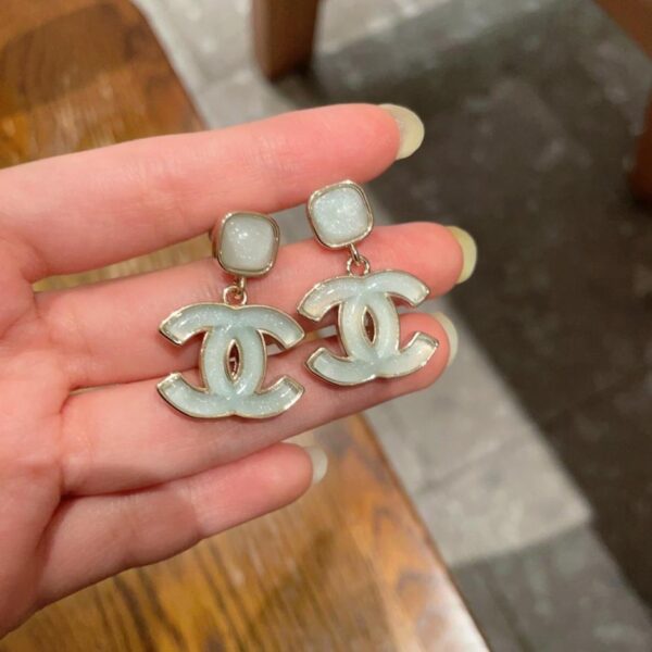 réplica,joyas,joyería,1:1,replica,fake,lujo,barato Pendientes vintage de doble C de Chanel, réplica original del logotipo (JM0AX)