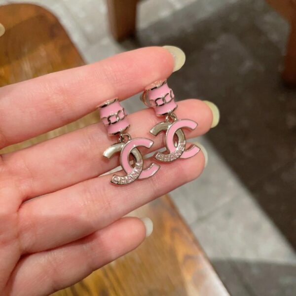 réplica,joyas,joyería,1:1,replica,fake,lujo,barato Pendientes vintage de doble C de Chanel, réplica original del logotipo (KI67Z)