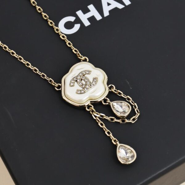 réplica,joyas,joyería,1:1,replica,fake,lujo,barato Pendientes colgantes de perla doble C Chanel 25A (OLT1I)