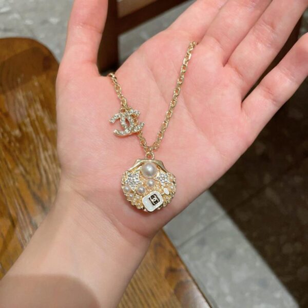 réplica,joyas,joyería,1:1,replica,fake,lujo,barato Collar con letras vintage de Chanel (ADWF7)