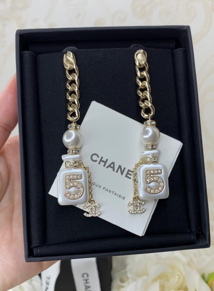 réplica,joyas,joyería,1:1,replica,fake,lujo,barato réplica,joyas,joyería,1:1,replica,fake,lujo,barato Pendientes del nuevo frasco de perfume de Chanel 22 (ACPDZ)