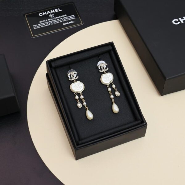 réplica,joyas,joyería,1:1,replica,fake,lujo,barato Pendientes colgantes con borlas poligonales de nube del Taller de Artesanía Chanel 25A (VZJYZ)