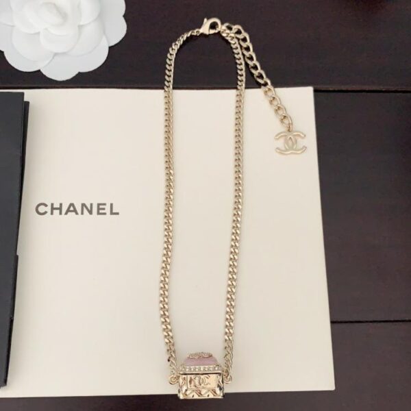 réplica,joyas,joyería,1:1,replica,fake,lujo,barato El último collar bicolor Love Coco de Chanel está hecho de latón ZP (FXKEB)