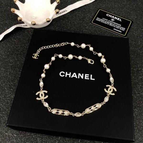 réplica,joyas,joyería,1:1,replica,fake,lujo,barato Broche de trabajo pesado con flor de perla ámbar de Chanel, espiga de trigo y hoja (K21DU)
