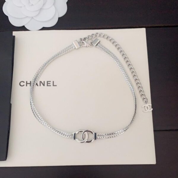 réplica,joyas,joyería,1:1,replica,fake,lujo,barato Collar ovalado de cuero Chanel 25p (40MS2)