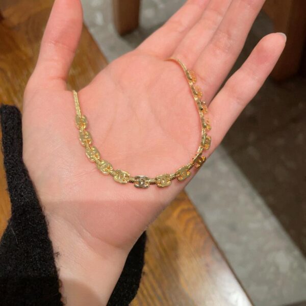 réplica,joyas,joyería,1:1,replica,fake,lujo,barato Collar con letras vintage de Chanel (Z8BG5)