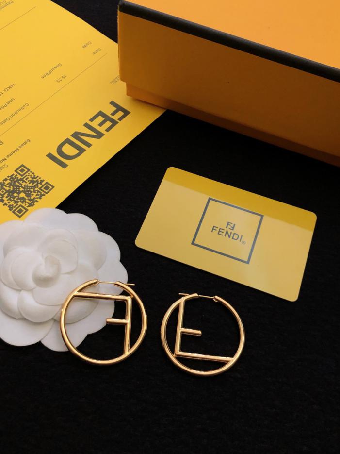réplica,joyas,joyería,1:1,replica,fake,lujo,barato réplica,joyas,joyería,1:1,replica,fake,lujo,barato Pendientes FENDI de alta gama y personalización (R64QP)