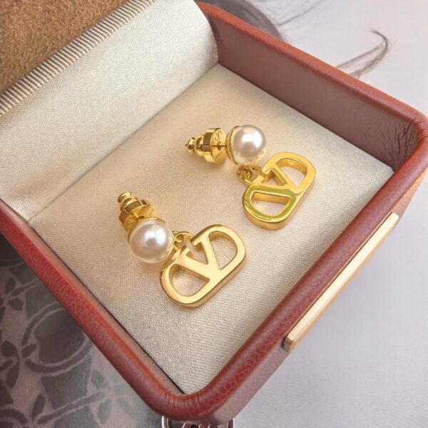 réplica,joyas,joyería,1:1,replica,fake,lujo,barato Pendientes Valentino de oro (R9HMX)