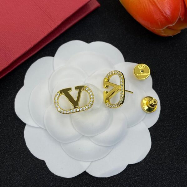réplica,joyas,joyería,1:1,replica,fake,lujo,barato Pendientes Valentino con diamantes triangulares y cuadrados (ME1PK)