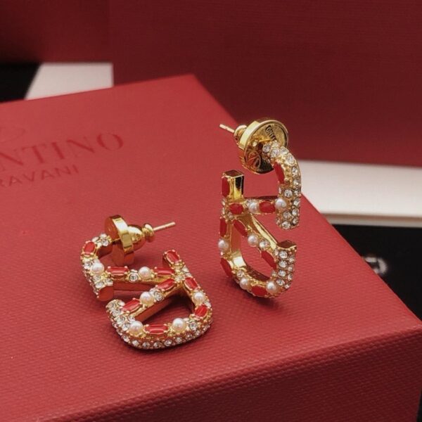 réplica,joyas,joyería,1:1,replica,fake,lujo,barato Pendientes colgantes de perla de arroz Valentino, el último modelo, de latón ZP (WUZ09)