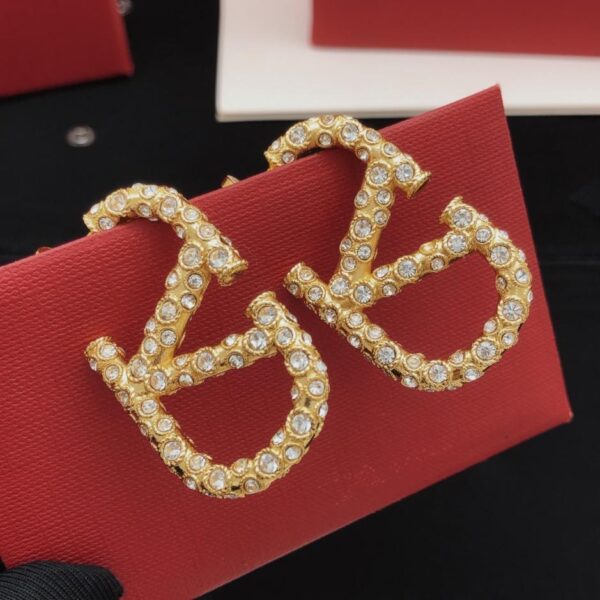 réplica,joyas,joyería,1:1,replica,fake,lujo,barato Los últimos pendientes de diamantes de Valentino, fabricados en latón ZP (VLJ0T)