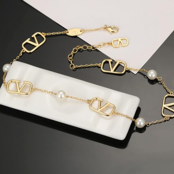 réplica,joyas,joyería,1:1,replica,fake,lujo,barato Collar Valentino (QX33N)