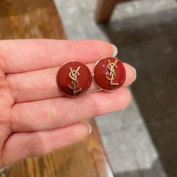 réplica,joyas,joyería,1:1,replica,fake,lujo,barato Nuevos pendientes YSL con logotipo (QA41Z)