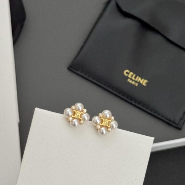 réplica,joyas,joyería,1:1,replica,fake,lujo,barato Los últimos pendientes anudados de Celine están hechos de latón ZP (NYWS5)