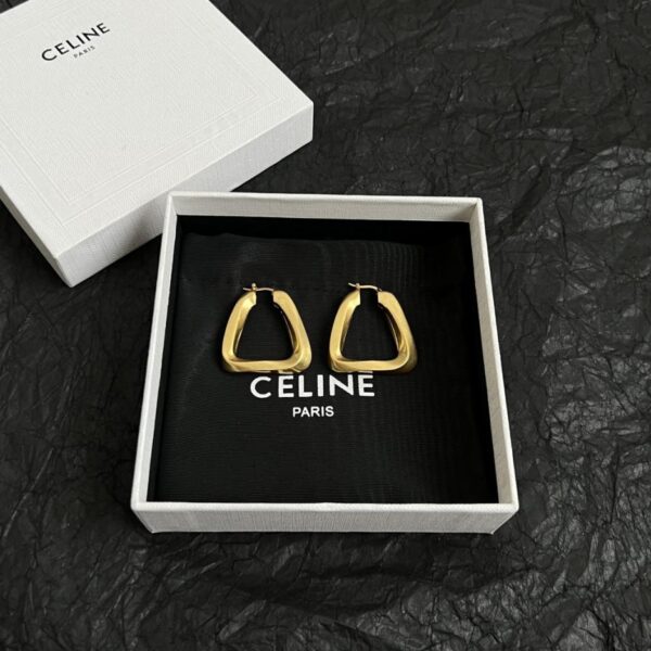 réplica,joyas,joyería,1:1,replica,fake,lujo,barato Pendientes vintage desgastados de Celine (V240U)