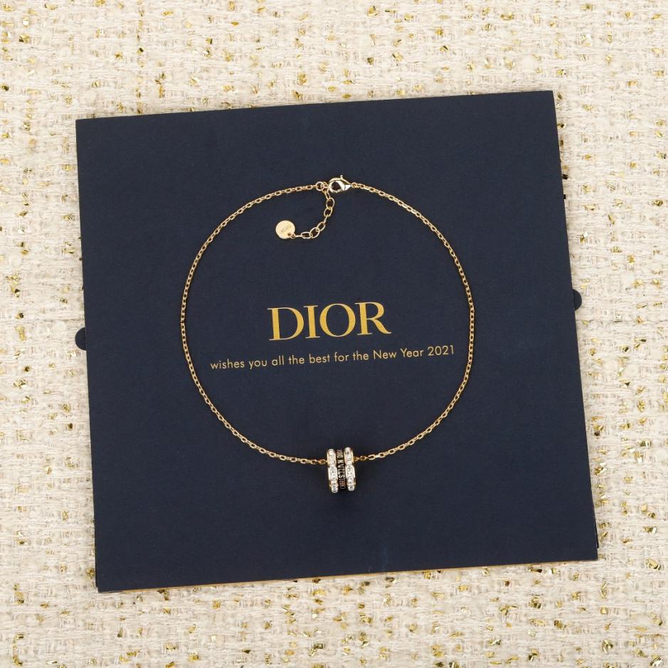 réplica,joyas,joyería,1:1,replica,fake,lujo,barato réplica,joyas,joyería,1:1,replica,fake,lujo,barato Collar de esmalte con diamantes Dior (OF55U)