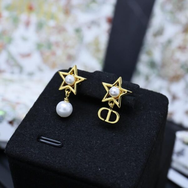 réplica,joyas,joyería,1:1,replica,fake,lujo,barato Nuevos pendientes de estrella asimétricos de Dior (P4GV5)