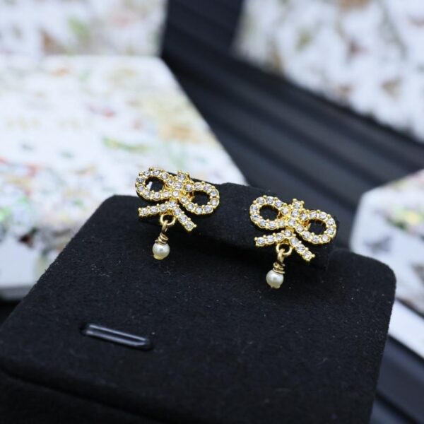 réplica,joyas,joyería,1:1,replica,fake,lujo,barato Broche de lazo con diamantes de Dior (BIU4I)