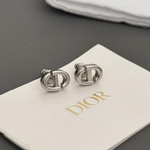 réplica,joyas,joyería,1:1,replica,fake,lujo,barato Pendientes Dior Classic CD en oro y plata (ZNM2Z)