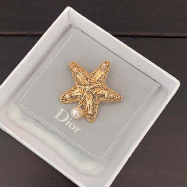réplica,joyas,joyería,1:1,replica,fake,lujo,barato El último broche de estrella de mar de Dior, en latón ZP (0JTIG)