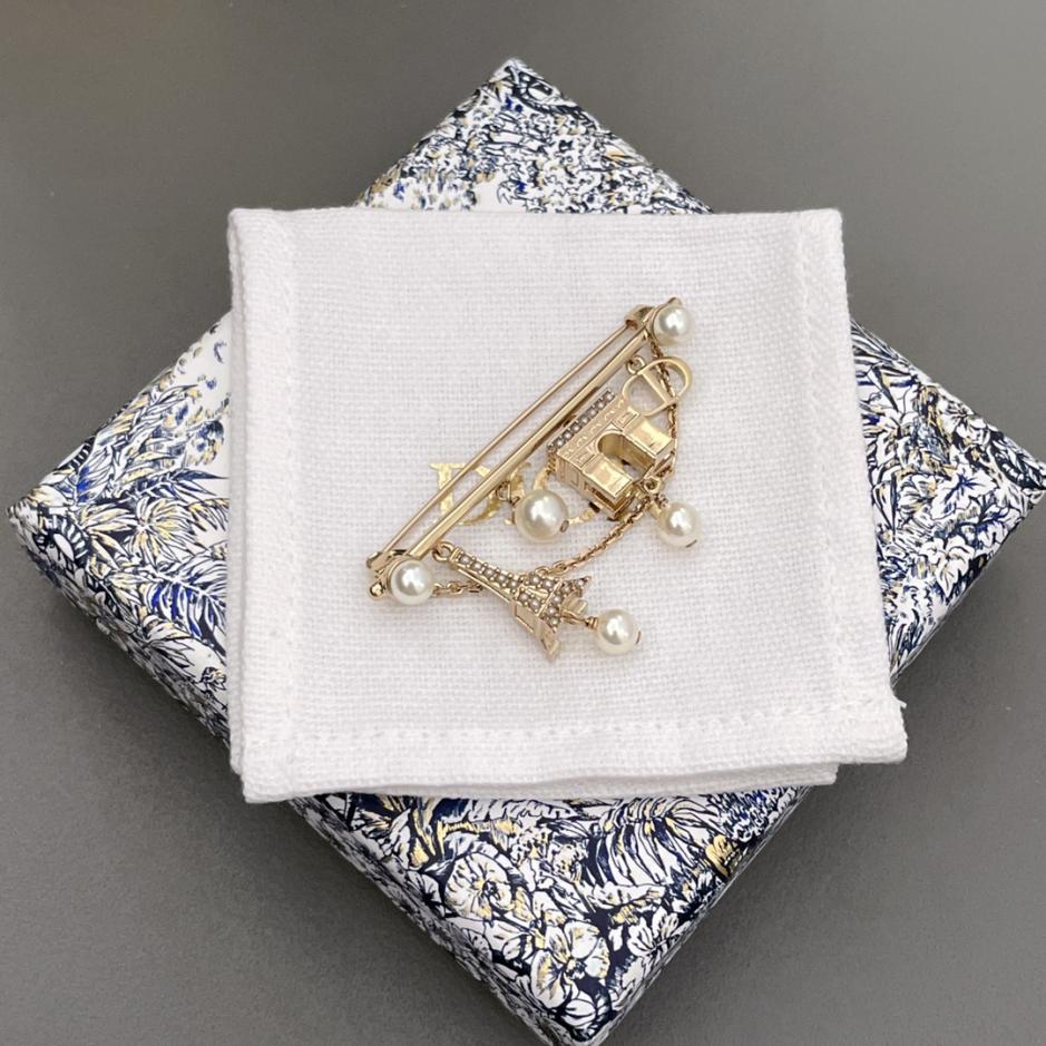 réplica,joyas,joyería,1:1,replica,fake,lujo,barato réplica,joyas,joyería,1:1,replica,fake,lujo,barato Broche Torre Eiffel de Dior (6PJDF)
