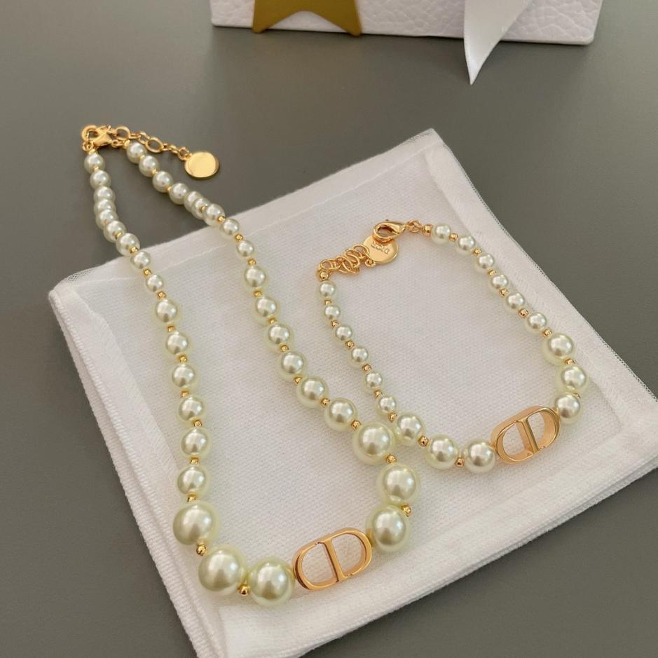 réplica,joyas,joyería,1:1,replica,fake,lujo,barato réplica,joyas,joyería,1:1,replica,fake,lujo,barato Pulsera gargantilla de perlas Dior (PQSO1)