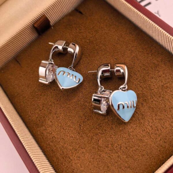 réplica,joyas,joyería,1:1,replica,fake,lujo,barato Pendientes con letras Miu Miu ️(XUEUX)