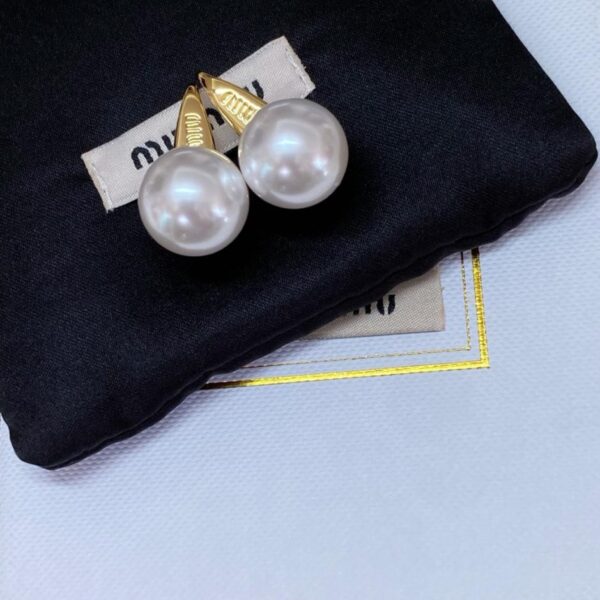 réplica,joyas,joyería,1:1,replica,fake,lujo,barato Pendientes de perla Miu Miu (5PT53)