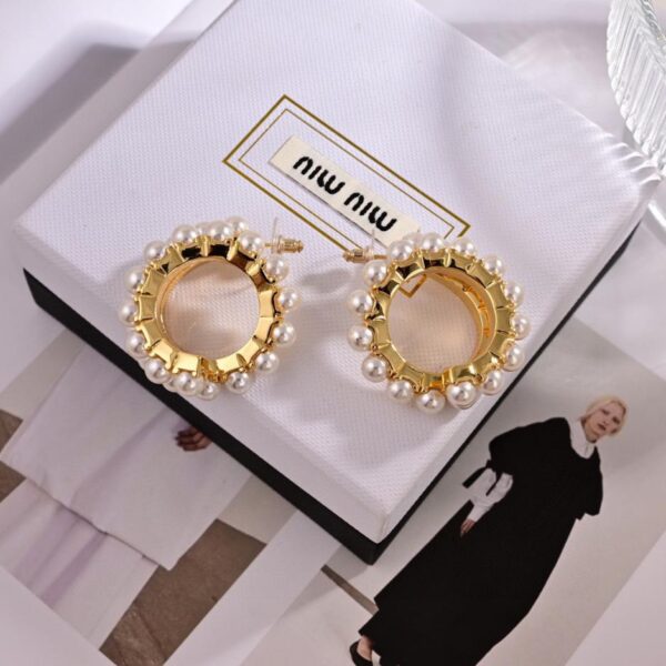 réplica,joyas,joyería,1:1,replica,fake,lujo,barato Pendientes de perlas Miu Miu (TFGB1)