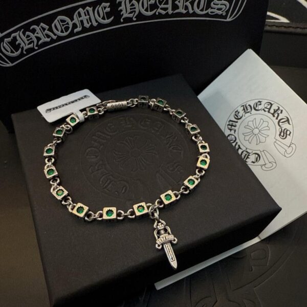 réplica,joyas,joyería,1:1,replica,fake,lujo,barato Pulsera de corazones cromados (WXLUZ)